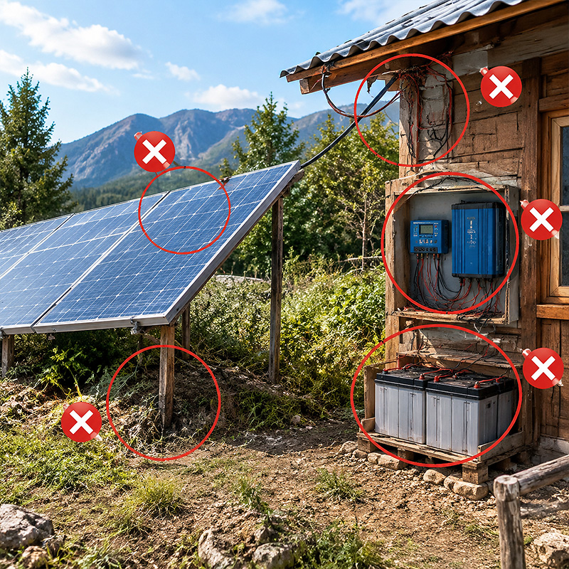 Off-Grid-Solaranlage: Planungsfehler gezielt finden