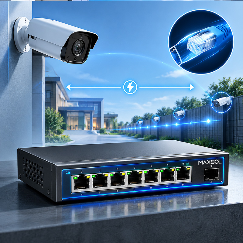 PoE mit großer Reichweite: IP-Kameras bis 300 m