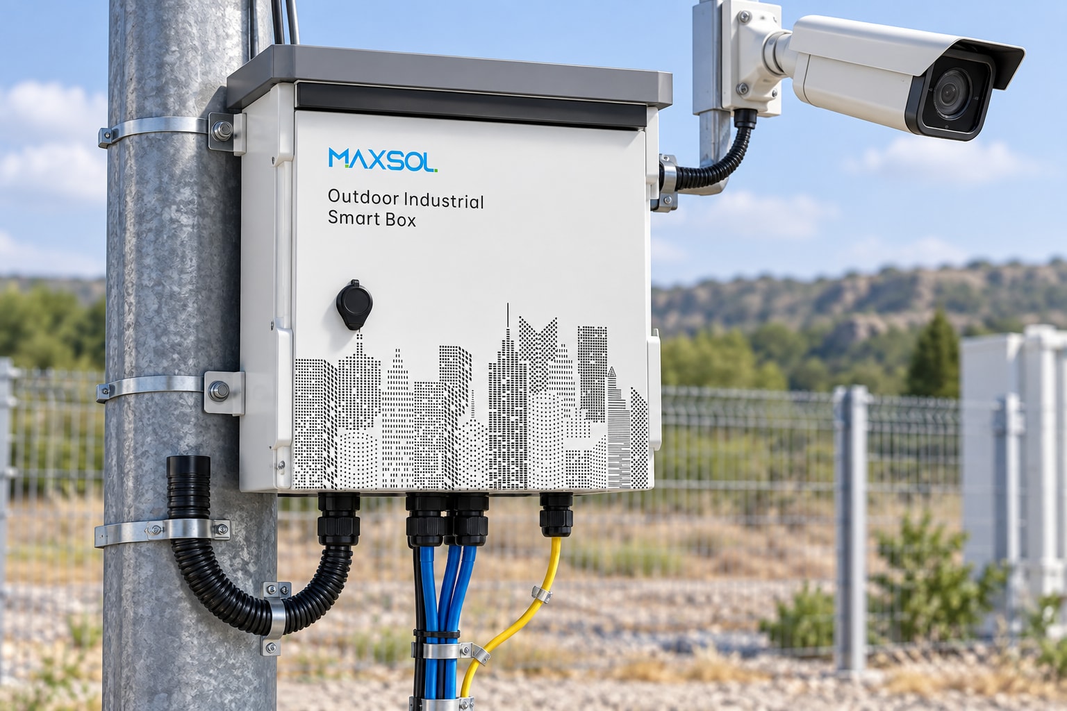 Outdoor-Smart-Box Maxsol SBOX2802SFG-I mit PoE-Ports, SFP-Slots und integriertem UPS-Modul