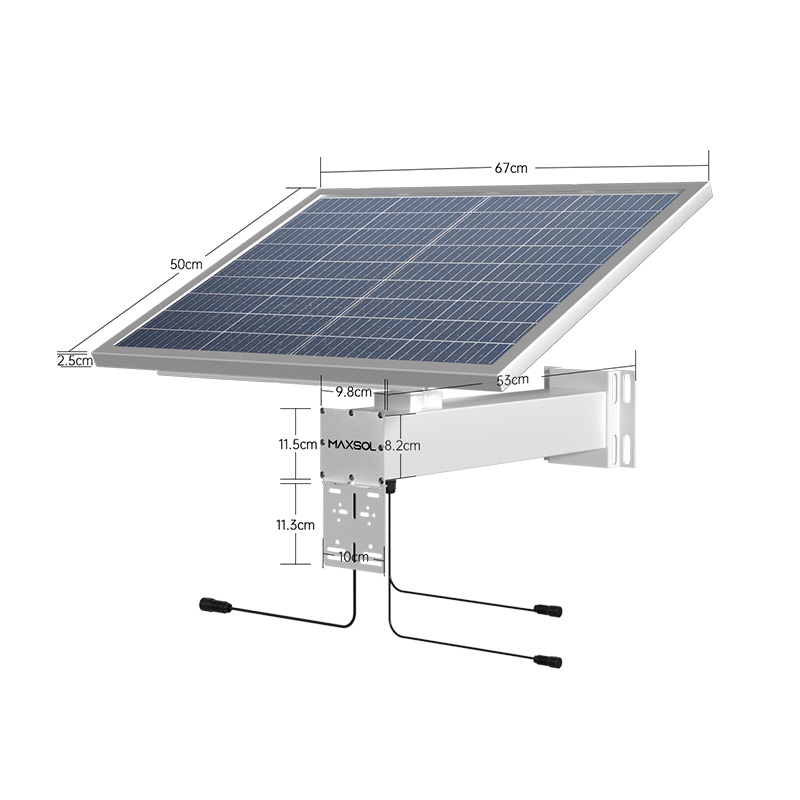 Industrielles 60-W-Solarstromset mit 384-Wh-Speicher