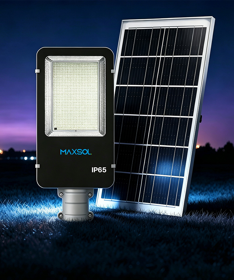 30-W-Solarstraßenleuchte mit 30 Ah