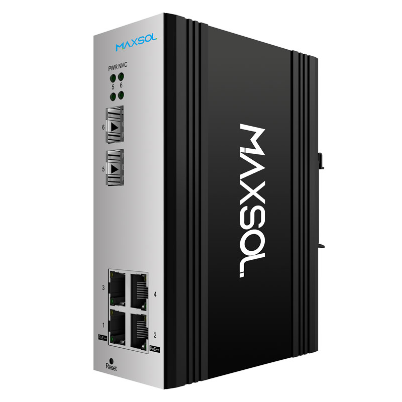 Gemanagter industrieller 4-Port-Gigabit-PoE++-Switch