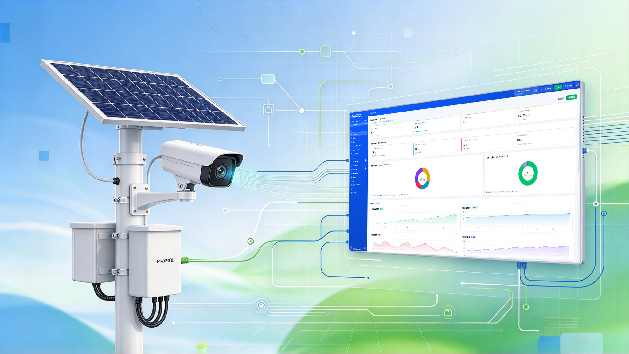 Solarstromversorgungssystem mit intelligenter Steuerung